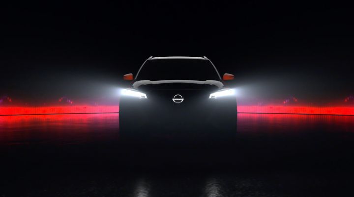 An image teasing the first look at the new 2021 Nissan Kicks