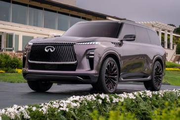INFINITI makes a provocative statement on the Concours awards ramp near the storied 18th green of the 2023 Pebble Beach Concours d'Elegance™ with the debut of a new concept vehicle. The striking QX Monograph marks a daring new era for INFINITI and provides an alluring vision of its future design language.