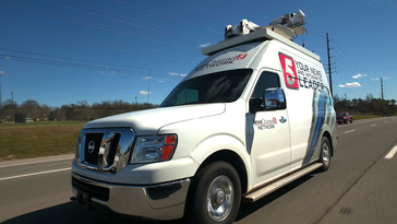 NASHVILLE, Tenn. (April 18, 2017) – Cary Clark, a 33-year veteran broadcast technician for WTVF-TV in Nashville, begins his workday by arriving at the ABC-affiliate station at 3 a.m. where he meets up with his partner:  a Nissan NV3500 broadcast truck. “There was only one truck in the industry that the TV stations dealt with, but now Nissan has come up with this NV3500 and it’s an awesome truck,” said Clark.