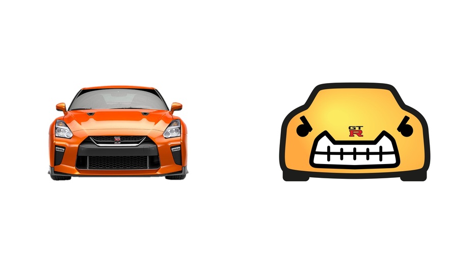 Nissan GTR y Emoji
