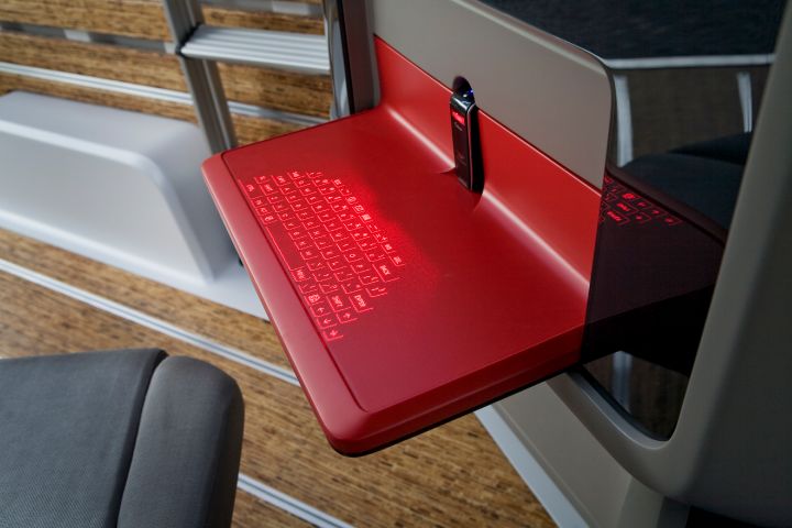 a Nissan NV200 Concept keyboard