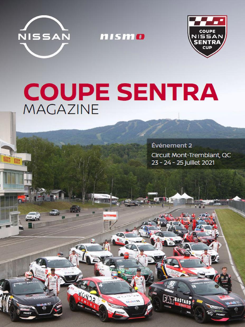 Couverture du magazine Coupe Sentra.