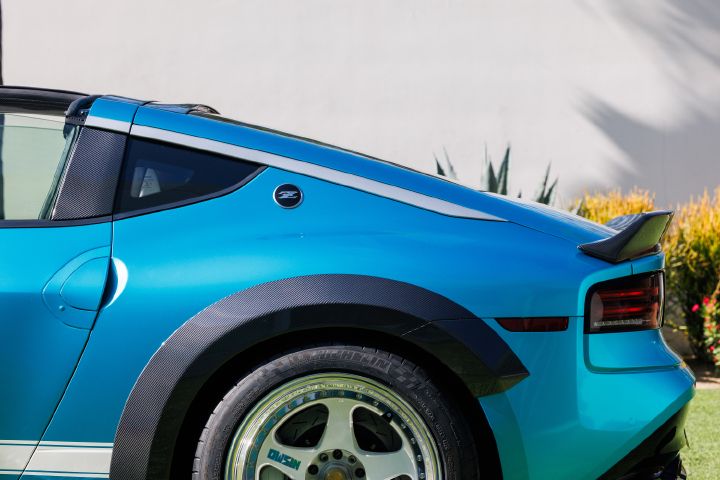 Close up of the Nissan Z Kaze Concept rear quarter panel