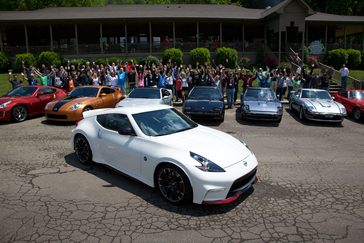 FONTANA DAM, North Carolina (May 16, 2014) – There was a surprise "guest" today at ZDAYZ, the annual gathering of hundreds of Nissan, Datsun and NISMO owners and enthusiasts – the world debut of the new 2015 Nissan 370Z NISMO. 

