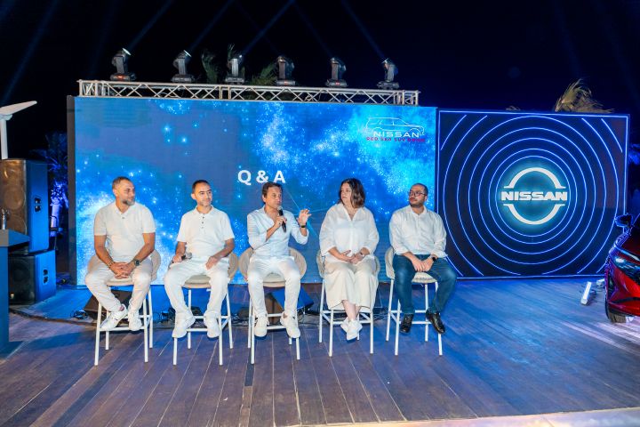Nissan panel engage with media and partners at the Red Sea Drive event in Egypt.