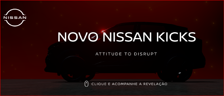 Imagem da página eletrônica do novo Nissan Kicks que terá informações em primeira mão