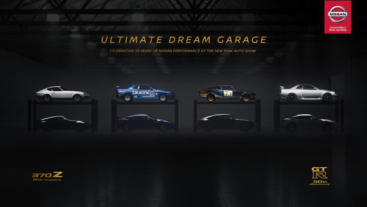 An infographic for the Nissan dream garage