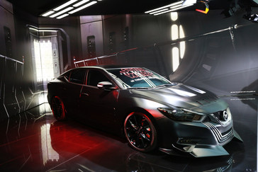 2018 Maxima inspired by Star Wars: The Last Jedi character Kylo Ren on display at the 2018 LA Auto Show.