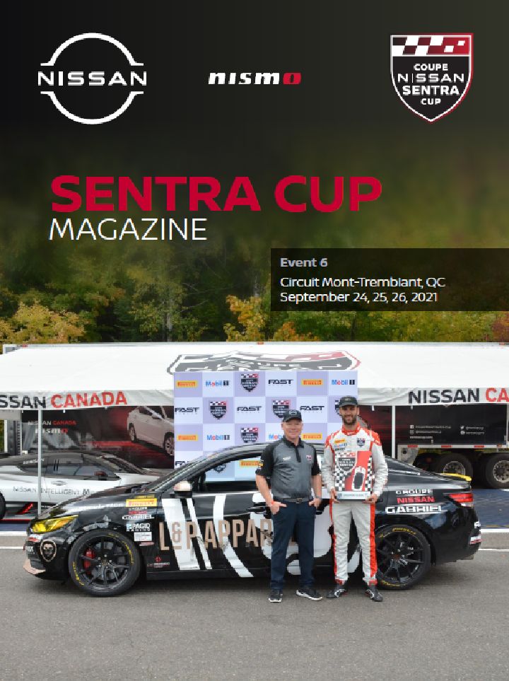 The 2021 Nissan Sentra Cup Magazine cover final edition