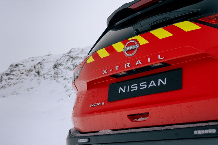 A focus on the trunk of Nissan X‑Trail Mountain Rescue
