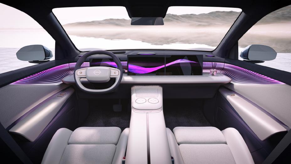 Imagem digital do interior do SUV Nissan Era Concept